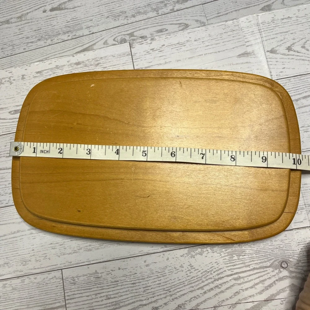 Longaberger Homestead Wood Basket Lid Engraved Maple Leaf Logo Black Trim